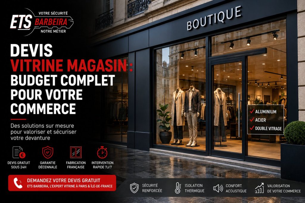 devis vitrine magasin