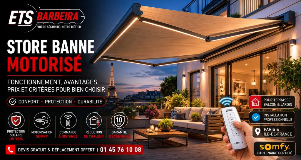 Store banne motorisé