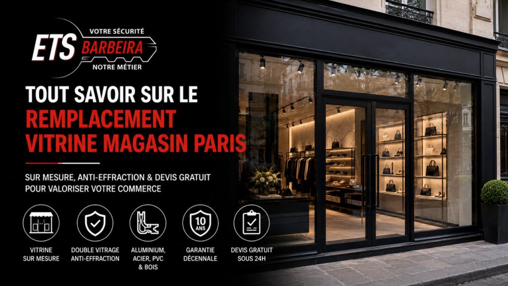 Remplacement de vitrine de magasin à Paris combien ça coûte et comment choisir son artisan