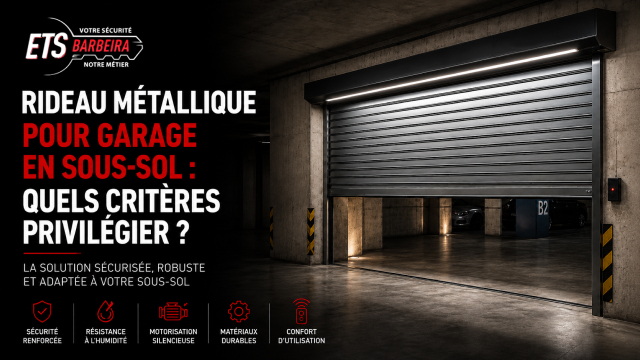 Rideau métallique pour garage en sous-sol quels critères privilégier