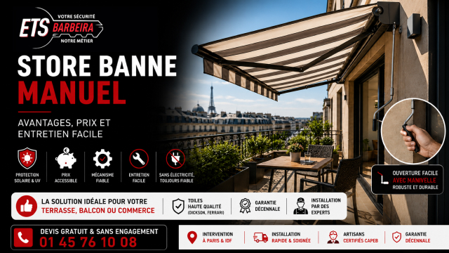 Store banne manuel avantages, prix et entretien facile