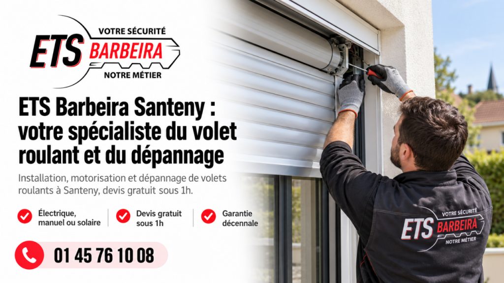 ETS Barbeira Santeny votre spécialiste du volet roulant et du dépannage